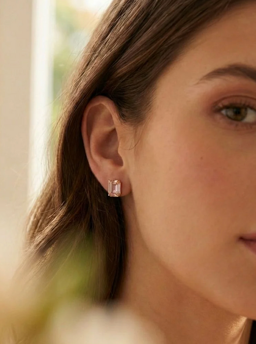 Octavia Studs | Light Amethyst