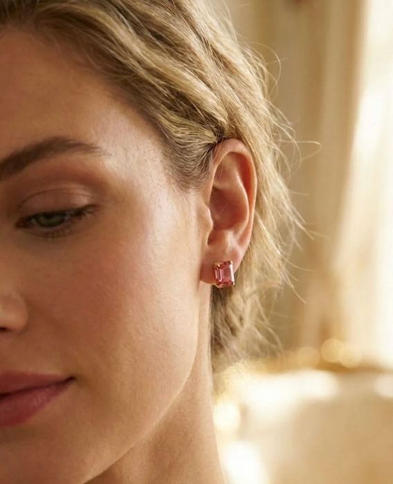 Octavia Studs | Rose