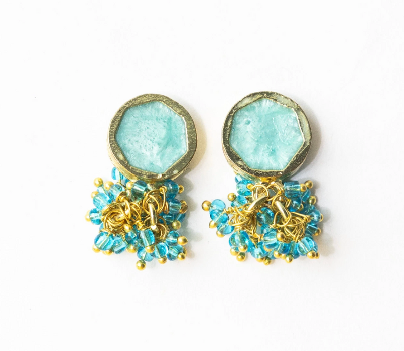 Kimberly Enamel Earring | Turquoise