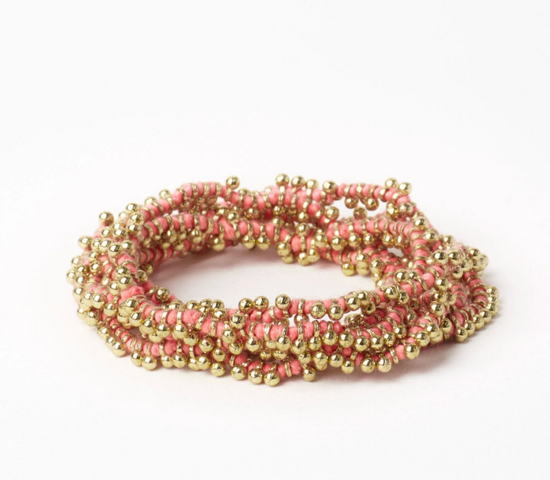 Rosemary Thread Long Necklace | Coral