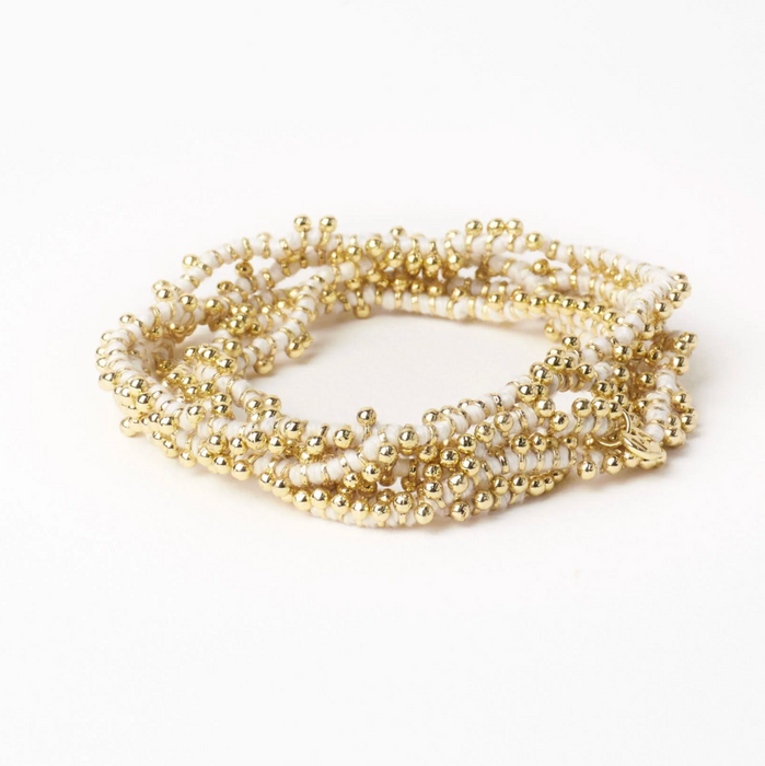Rosemary Thread Long Necklace | White
