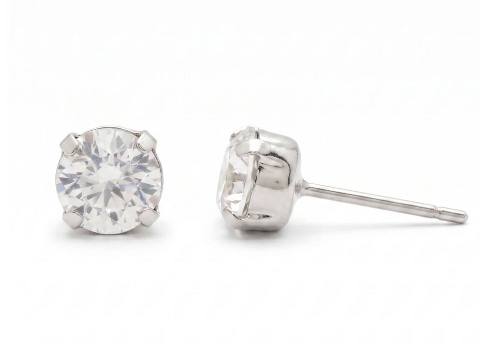 Jayda Studs | Crystal Palladium