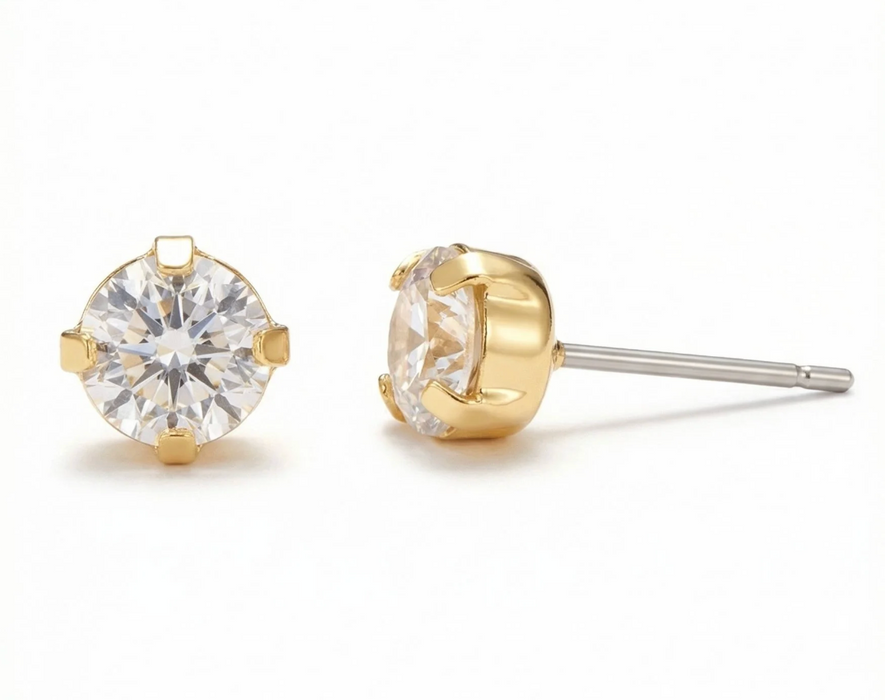 Jayda Studs | Clear Crystal