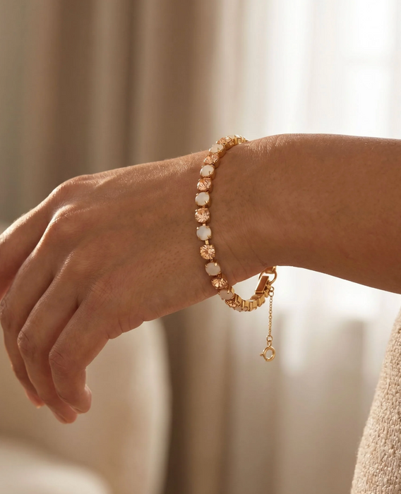 Elsie Tennis Bracelet | Golden Goddess