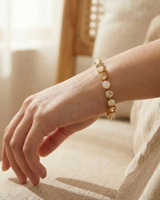 Sienna Tennis Bracelet | Golden Goddess