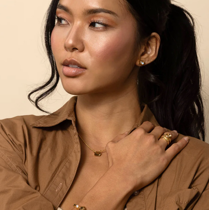 Simple Studs | Cappuccino Delight