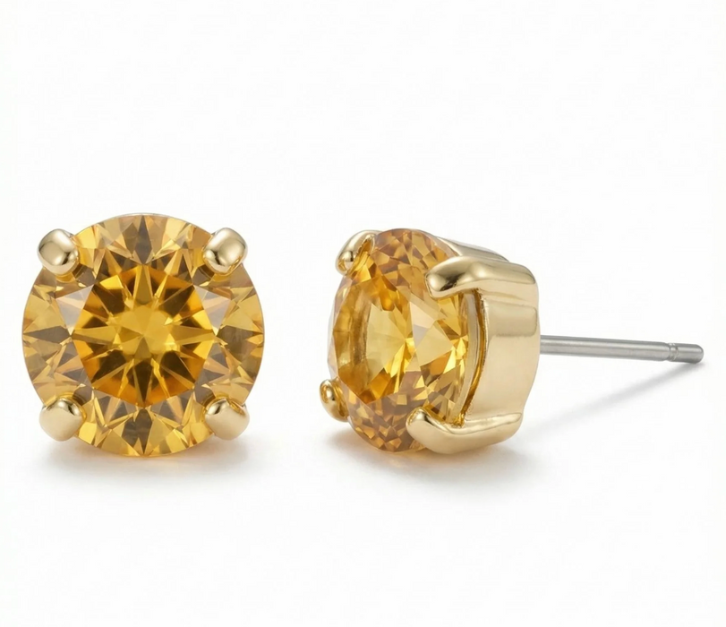 Simple Studs | Light Topaz