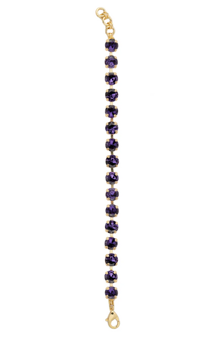 Sienna Tennis Bracelet | Purple Velvet