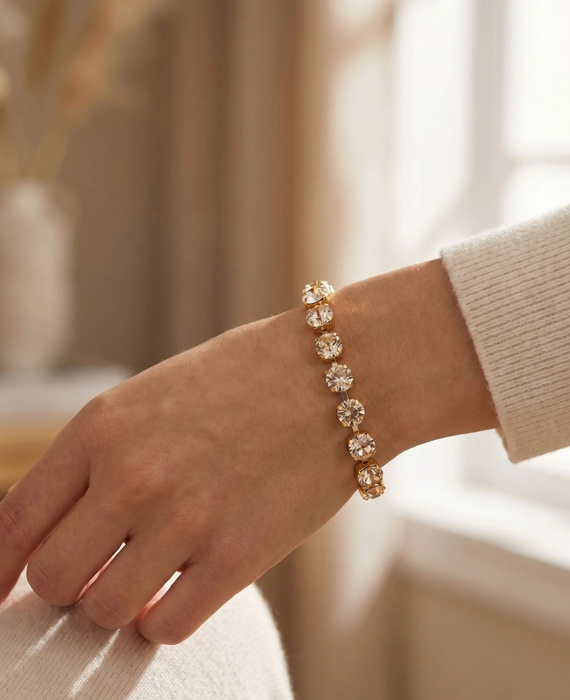 Sienna Tennis Bracelet | Crystal
