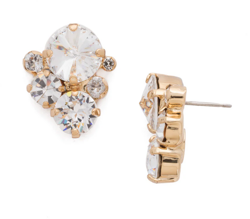 Assorted Rounds Cluster Studs | Crystal