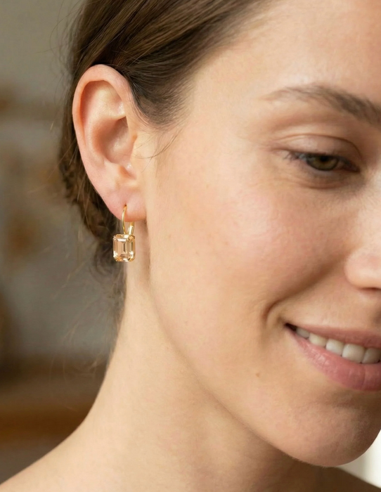 Octavia Dangle Earrings | Golden Shadow
