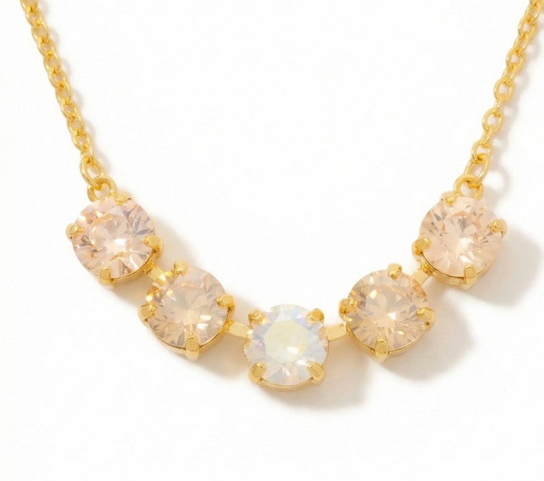 Shaughna Tennis Necklace | Golden Goddess