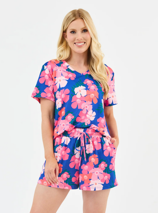 Alli Short PJ Set | Petal Pop Blue