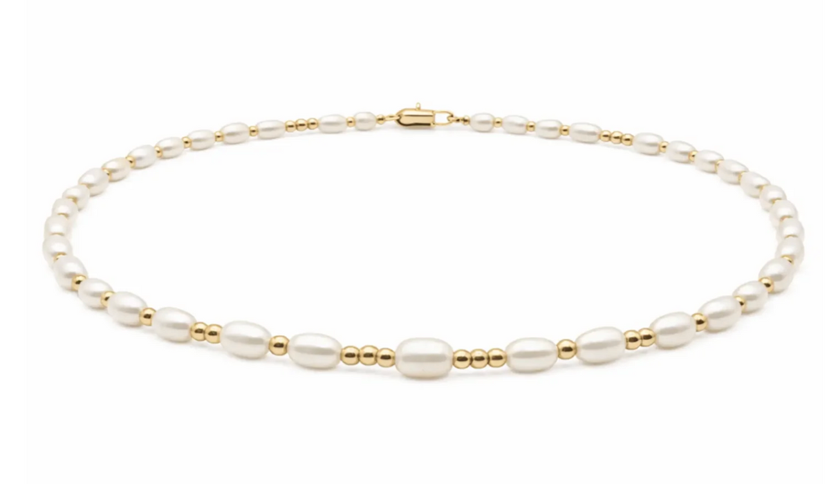 2mm Dainty Pearl Waterproof Necklace