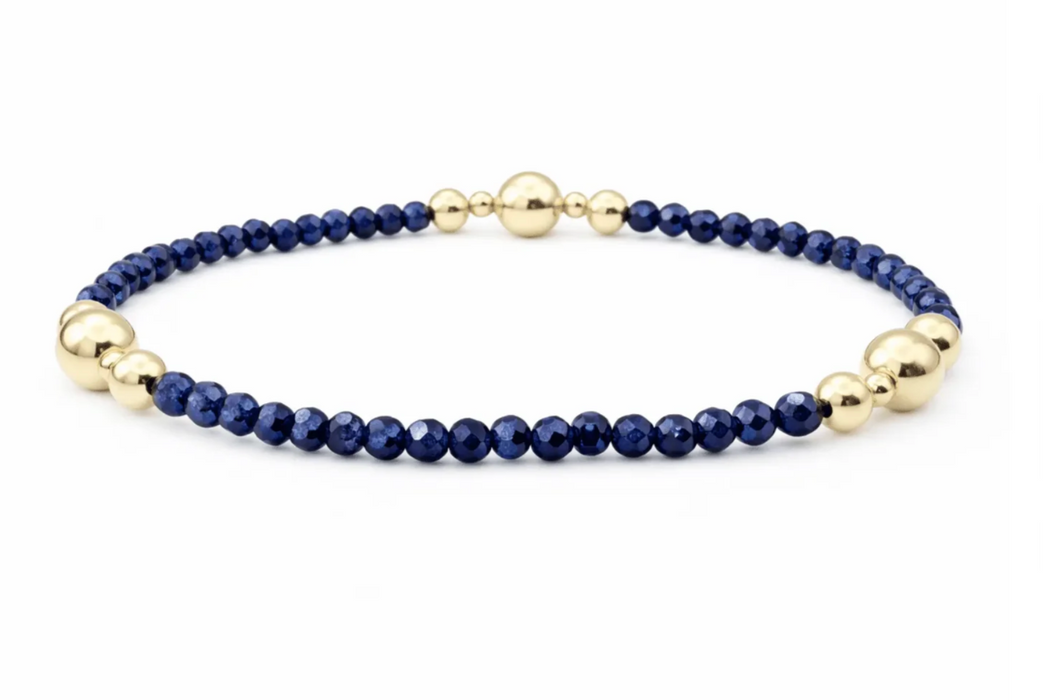 Nantucket Shimmer Navy Waterproof Bracelet
