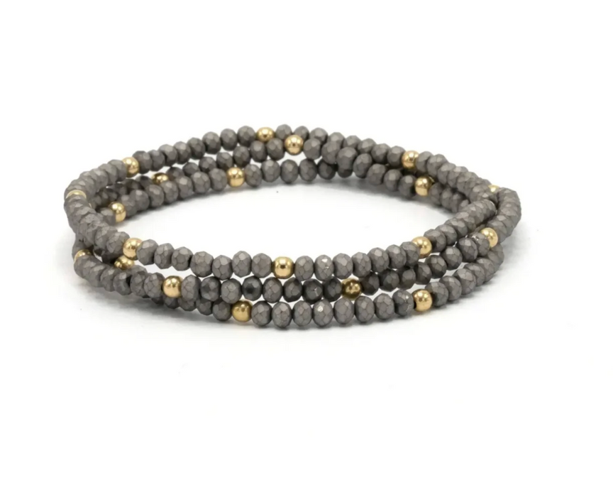 OG Classic Stack in Matte Gray Waterproof Bracelet