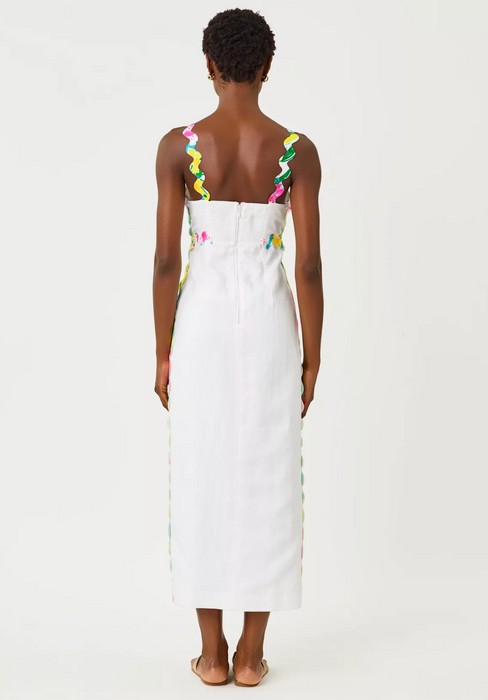 Mikayla Linen Midi Dress | Resort White