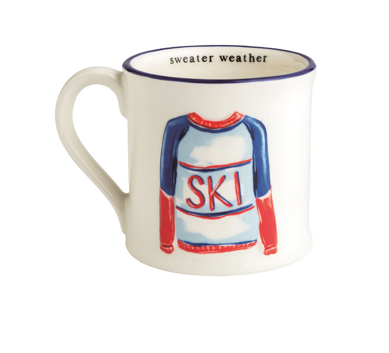 Sweater Weather Ceramic Ski Mug