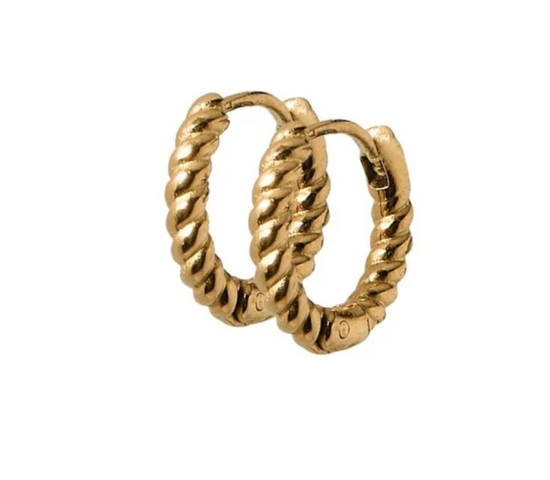 Madeleine Gold Huggie Earrings