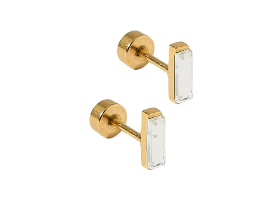 Amber Stud Earrings