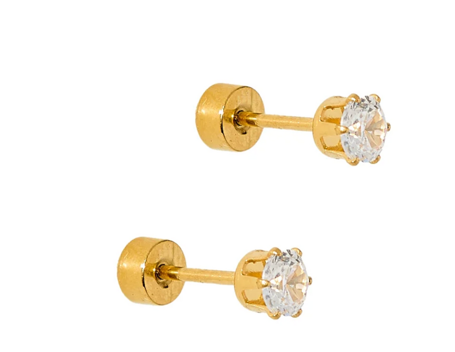 Helen Gold Stud Earrings