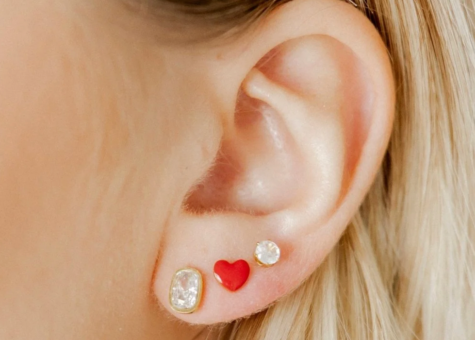 Kay Clear Gold Stud Earrings