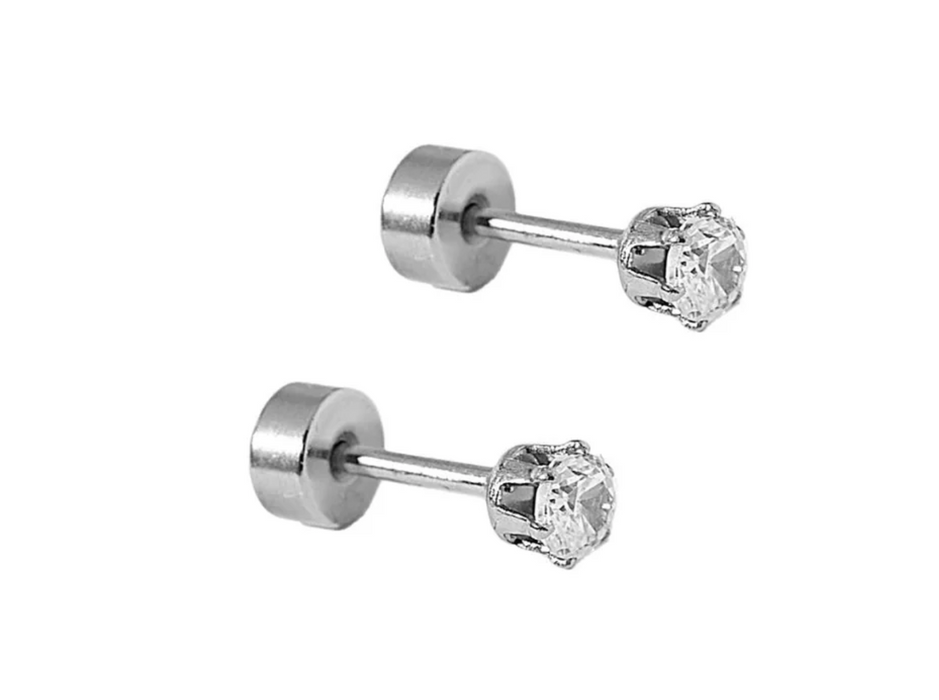 Micro Helen Silver Stud Earrings