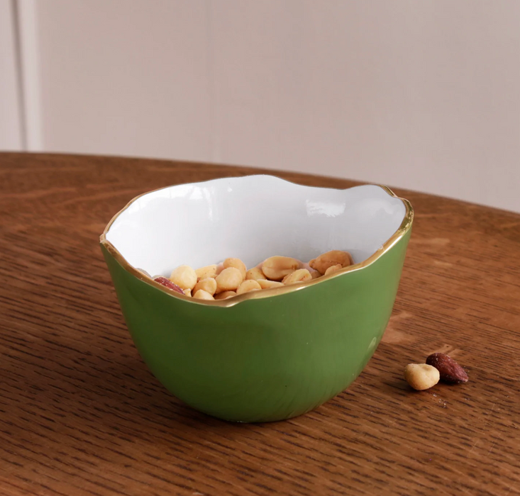 8954 ENCANTO Osaka Sm Bowl | Leaf Green/White