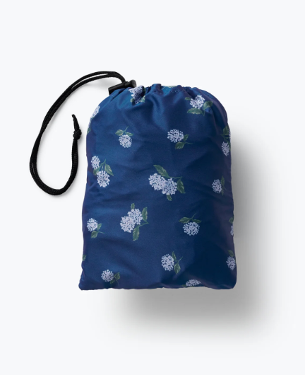 Ditsy Hydrangea Packable Rain Poncho