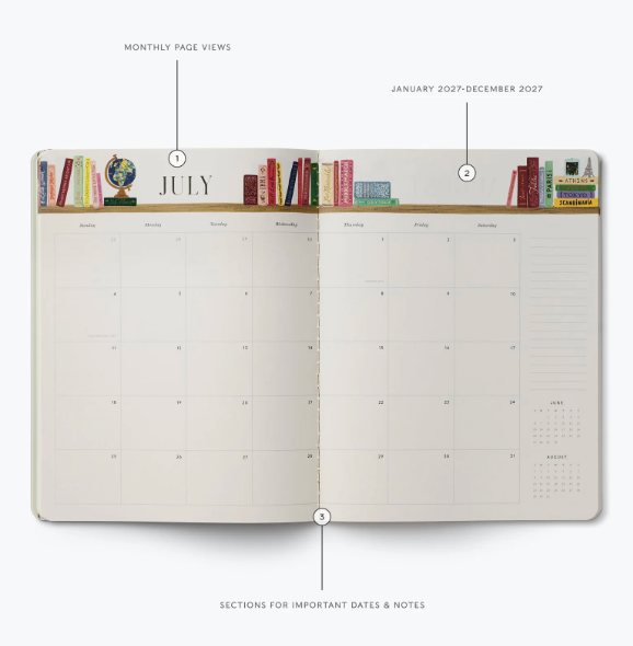 2027 Ladies Night Book Club 12-Month Appointment Notebook