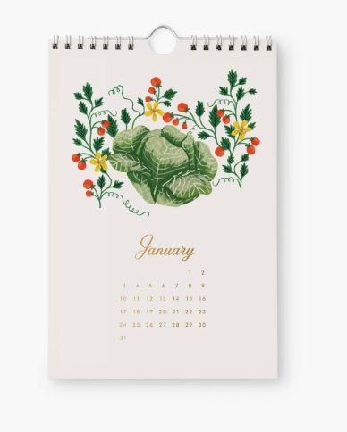 2027 Garden Study Kitchen Calendar