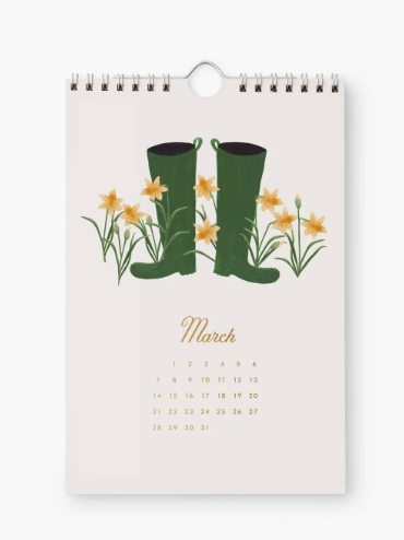2027 Garden Study Kitchen Calendar