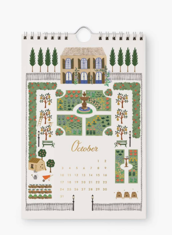 2027 Garden Study Kitchen Calendar