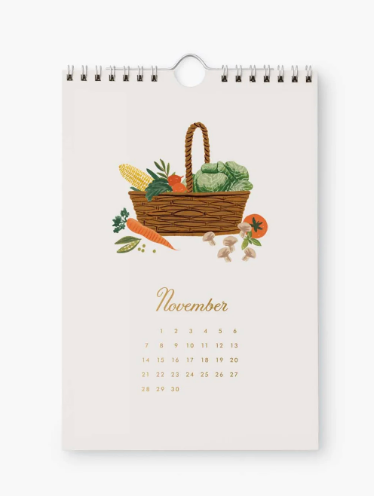2027 Garden Study Kitchen Calendar