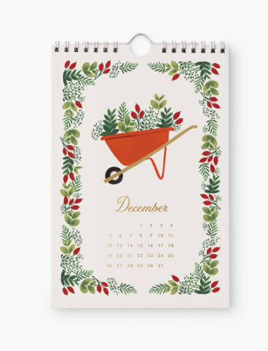 2027 Garden Study Kitchen Calendar