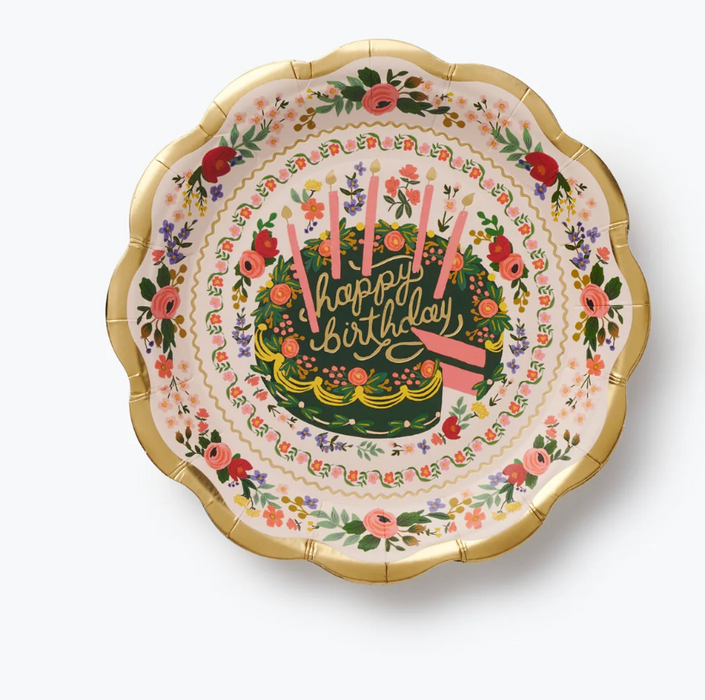 Floral Cake Small Plates
