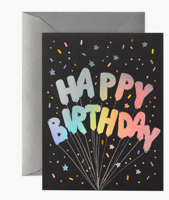 Mylar Birthday Balloons Card