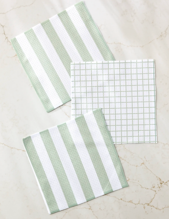 Geometry Dishcloth Set | Sweet Mint