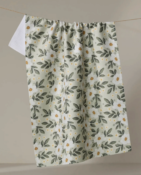 Geometry Tea Towel | Painted Spring Flowers