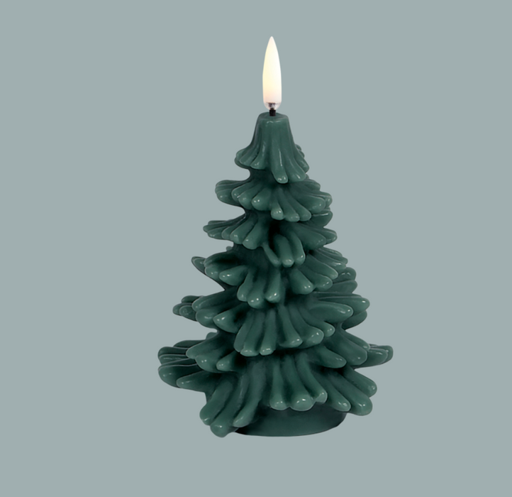 Sm 4.7" LED 400 Hr Christmas Tree Candle | Pine
