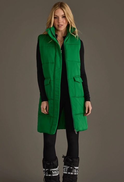 Classic Green Long Vest