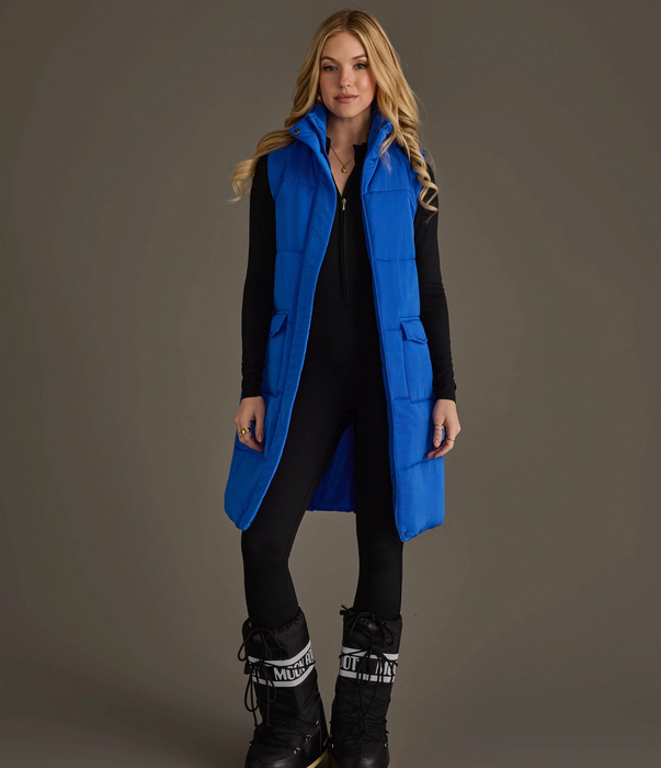 Royal Blue Long Vest