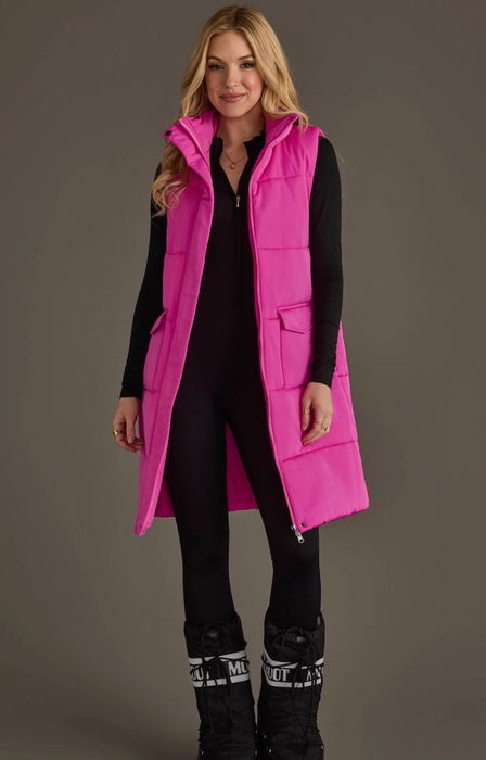 Fuchsia Long Vest
