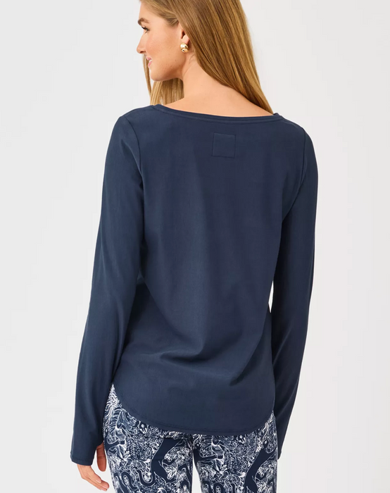 Luxletic Affirmation Pullover | Low Tide Navy