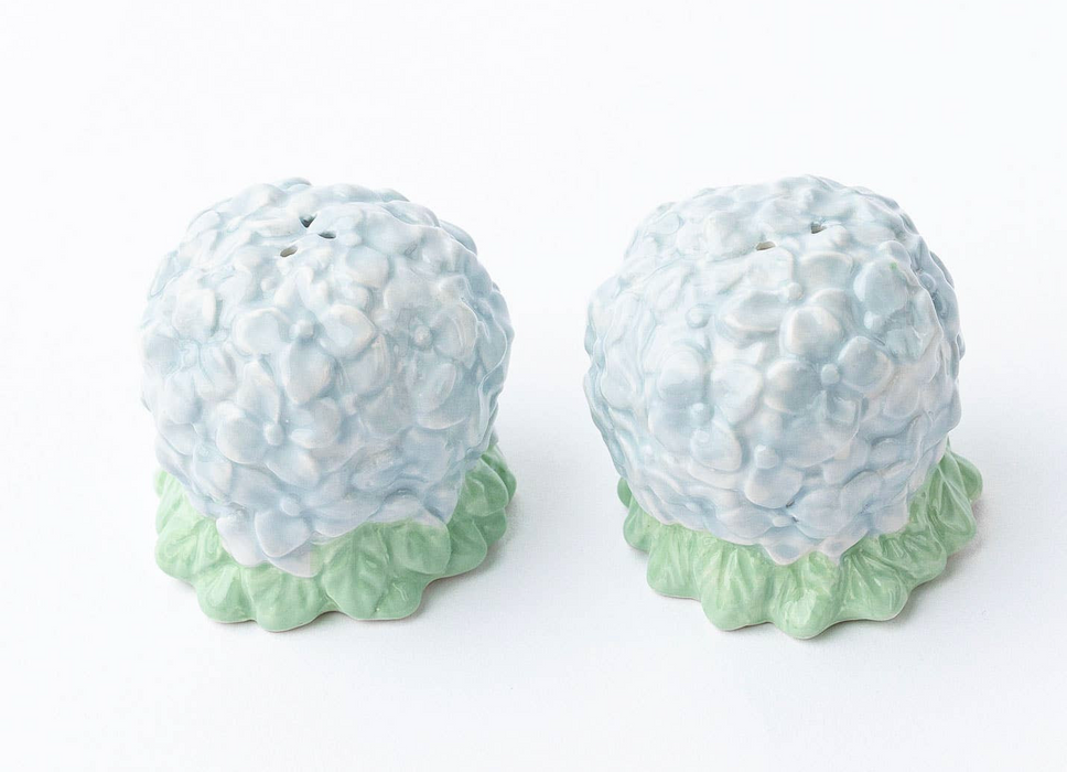 Hydrangea Ceramic Salt and Pepper Set