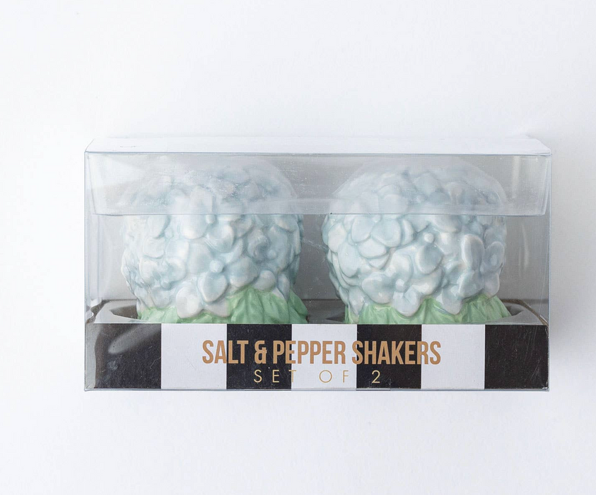 Hydrangea Ceramic Salt and Pepper Set