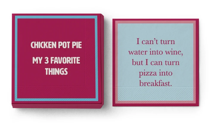Pizza for Breakfast Bev Napkins