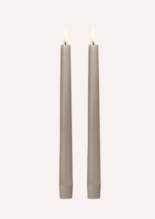 9.8" LED 400 Hr Taper Set of 2 | Sandstone