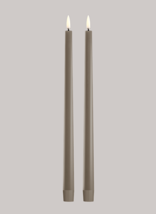 12.6" LED 400 Hr  Taper Set of 2 | Sandstone
