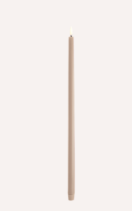 21.7" LED 400 Hr Tall Taper | Beige